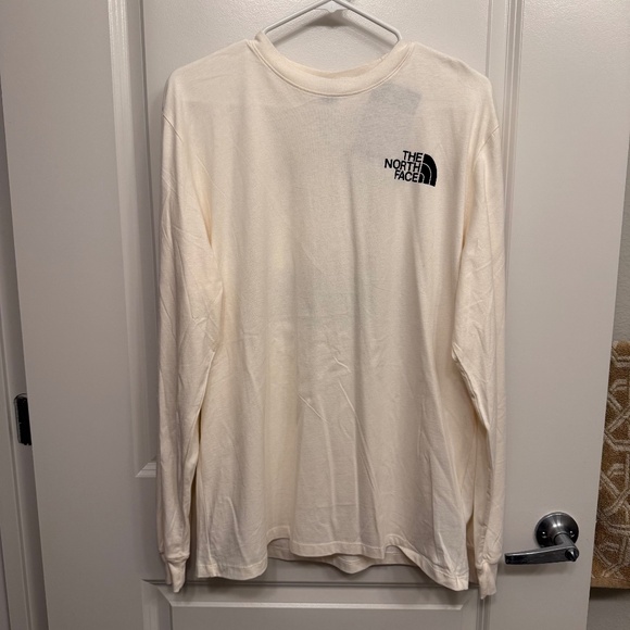 Men's The North Face Long Sleeve T Shirt L Large Beige Performance - Picture 1 of 4